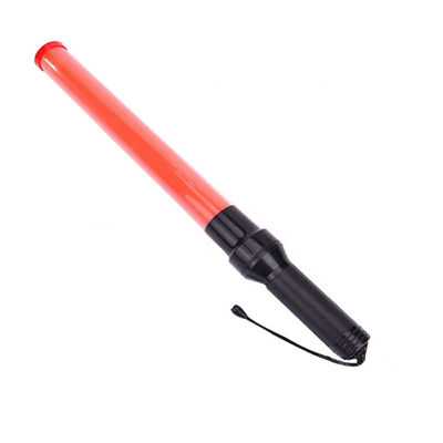 Bastón de luz intermitente rojo portátil recargable para la seguridad del tráfico en carretera