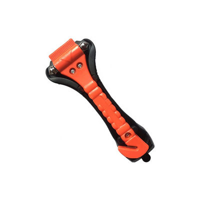 Martillo de seguridad de emergencia universal para vehículos con herramienta de escape de vidrio roto rojo