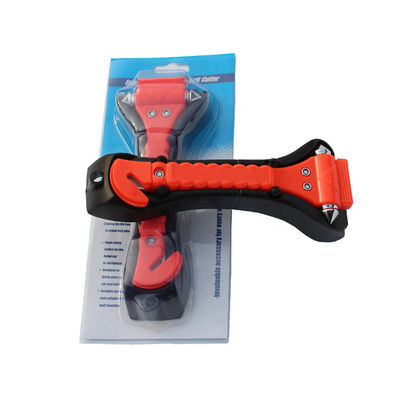 Martillo de seguridad de emergencia universal para vehículos con herramienta de escape de vidrio roto rojo