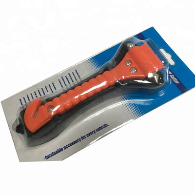 Martillo de seguridad de emergencia universal para vehículos con herramienta de escape de vidrio roto rojo