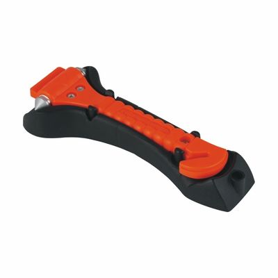 Herramienta de emergencia para automóviles, rompedor de ventanas de doble punta de acero y martillo de seguridad para vehículos rojos