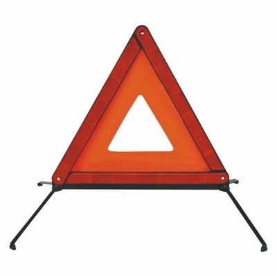 Advertencia de triángulo reflector rojo de alta visibilidad con certificación CE para situaciones de emergencia