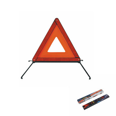 Advertencia de triángulo reflector rojo de alta visibilidad con certificación CE para situaciones de emergencia