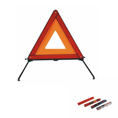 PMMA+ABS Triángulo rojo portátil de alta visibilidad de peligro vial para camiones