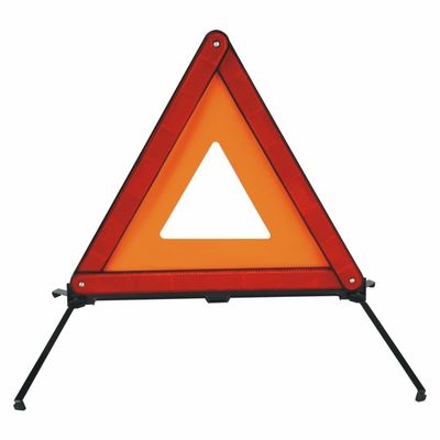 PMMA+ABS Triángulo rojo portátil de alta visibilidad de peligro vial para camiones