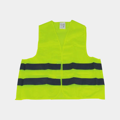 Chaleco reflector amarillo neón con kit de emergencia Una talla encaja la mayoría
